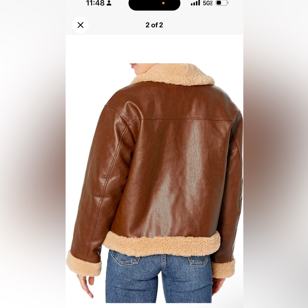 levis faux leather jacket women